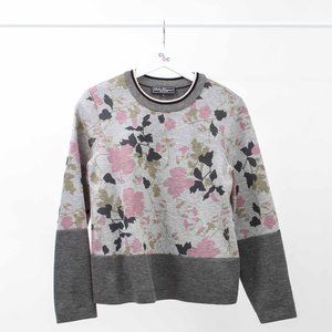 Ferragamo Floral Print Bonded Sweatshirt